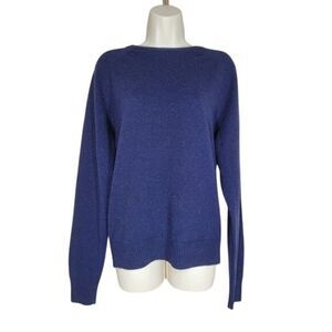 Brooks Brothers 346 Sweater M/ M Blue Washable Wool Crewneck LN